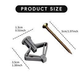 30 Pcs Plasterboard Wall Plugs,Drywall Anchors and Drywall Screws Set,Dry Wall Cavity Wall Fixings,Heavy Duty Anti-Rotational Expansion Tube Plaster Board Screws,for TV Bracket Fixing(Silver)