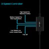upHere PC Fan,80mm Silent USB Fan with 3 Adjustable Wind