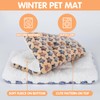 2 Pcs Small Animal Plush Bed Mat 35x27cm Washable Guinea