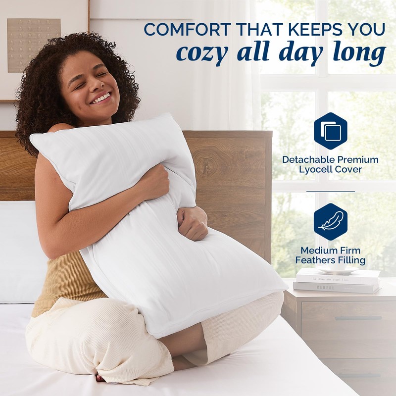 downluxe Goose Feather and Down Pillows - Hotel Collection Feather