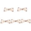 Ipetboom 5pcs Bowknot Rhinestone Hairpins for Women Elegant Hair Bow