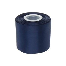 Ribbonitlux 100mm Wide Double Sided Satin Ribbon 22 Meters (370-Navy), Set for Grand Opening Ceremonies, Ribbon Cutting, Chair Sashes, Wedding and Craft