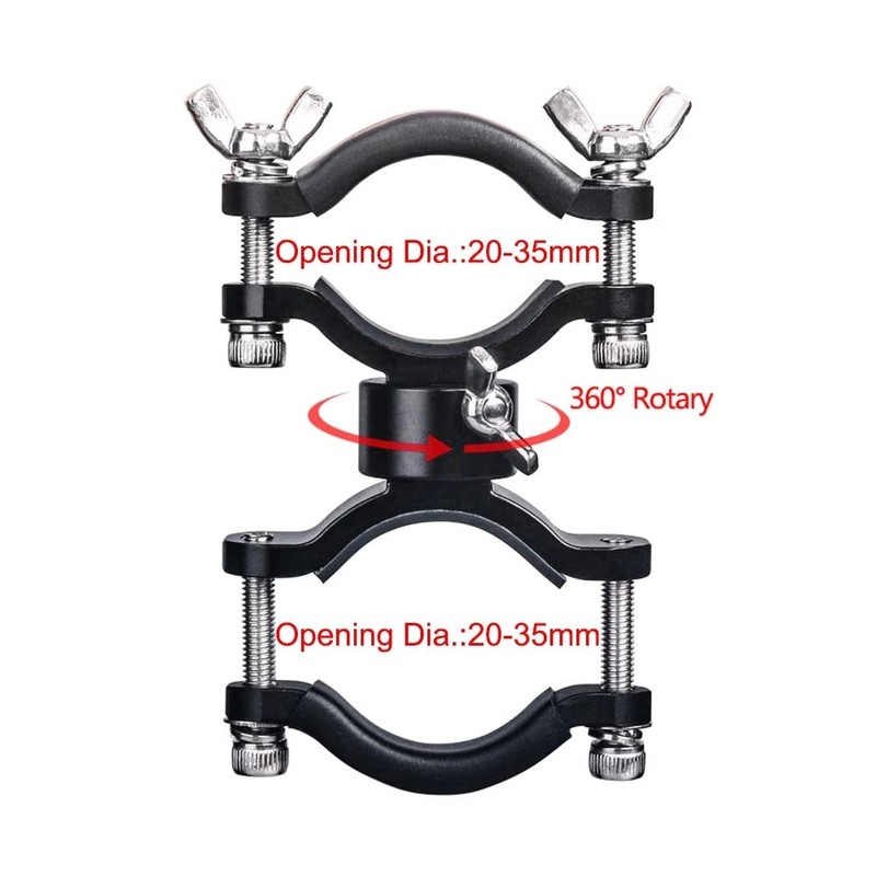 MiOYOOW Bike Flashlight Bracket, Bicycle Front Torch Clip with Soft