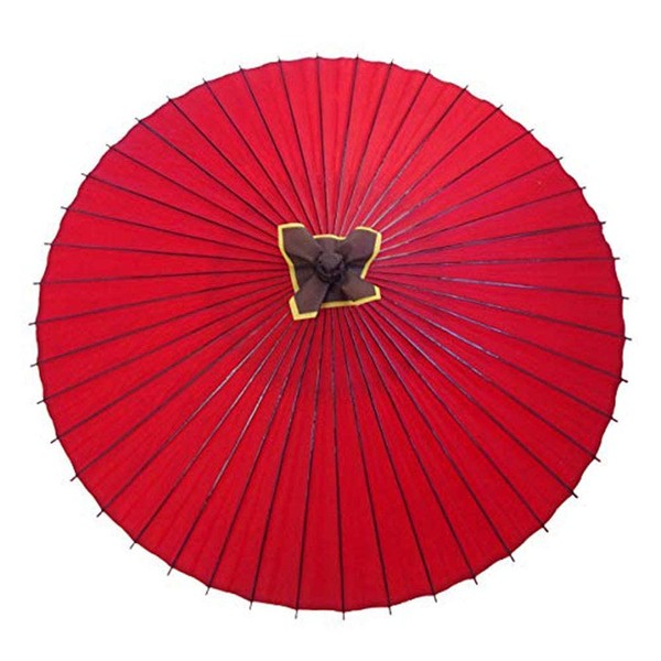 Yamamoto Bamboo Worker Japanese Umbrella, Bangasa, Snake Eye Umbrella, Rain Umbrella, Red Color