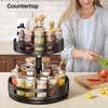 Lazy Susan Organizer Spice Rack - 2 Tier Height Adjustable