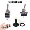4Pcs KN3(D)-101 Metal Toggle Switch,12V 25A SPST ON/OFF,2 Pin Waterproof