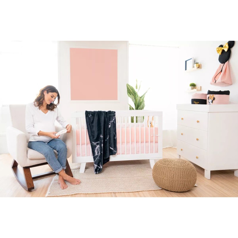 Chiqui Mundo Cobertor Para Bebe Cunero Suave Calientito Lux Negro