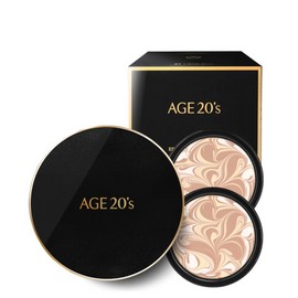 AGE20's Signature Essence Cover Pact Intense Cover SPF 50+ PA++++ with 2 Refills, 21-LIGHT BEIGE