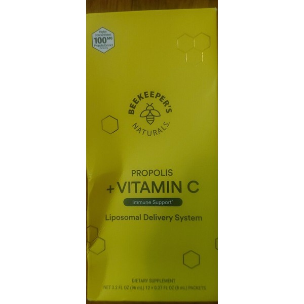 Beekeeper's Naturals Propolis + Vitamin C Liposomal Delivery 12 ct
