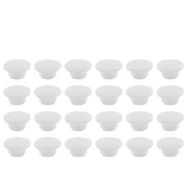 JCBIZ 24PCS 20mm Stainless Steel Press in Medical Syringe Bottle Adapter Dosing Adapters for Clinics Hospital