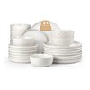 Stoneware Dinnerware Sets Service for 4, 12 pcs Reactive Glaze
