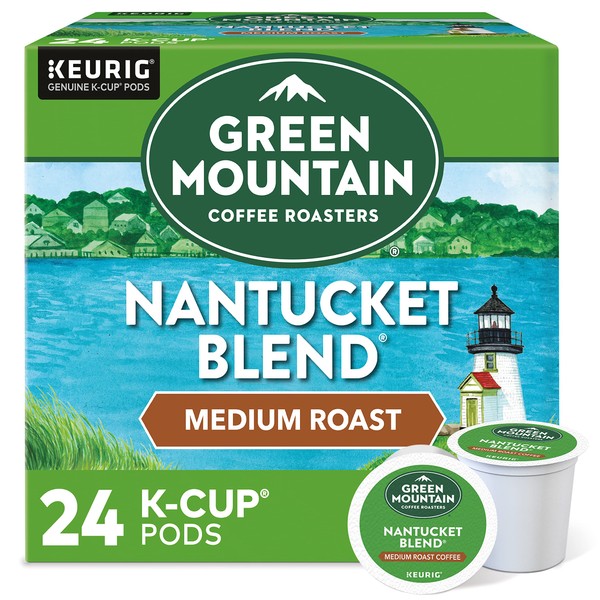 Green Mountain Coffee Roasters Nantucket Blend, Single-Serve Keurig K-Cup Pods, Medium Roast Coffee, 24 Count