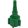 Westmed #0409 Swivel Barb Nipple Nut (Christmas Tree) Green Oxygen