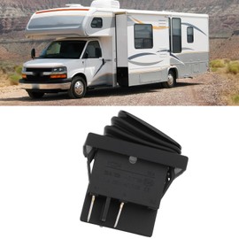 ECSiNG 4pcs Black Waterproof Rocker Switch 28.5x21.3mm 16A/250V for Outdoor Equipment Ships