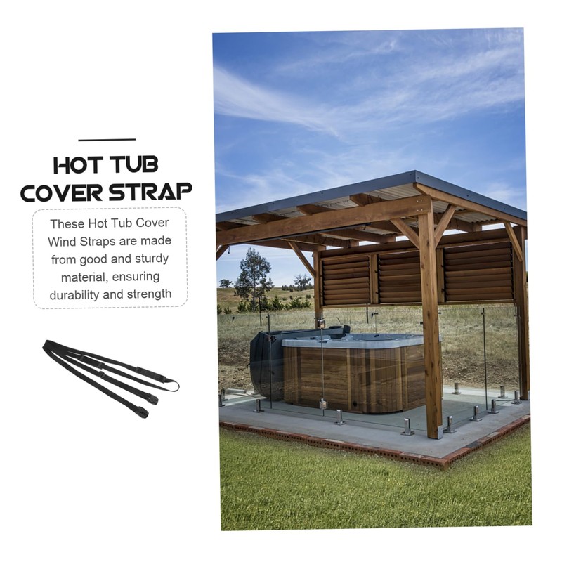 CIYODO 1Set Heavy Duty Hot Tub Cover Windproof Straps of