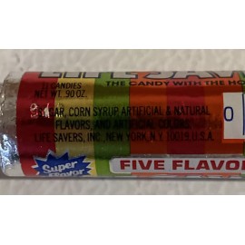 Life Savers Vintage 1980s Life Savers Five Flavors Candy Roll Unopened Unused NOS Full