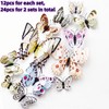 24PCS 3D Butterfly Wall Sticker Decor,3D Butterflies Stickers for Party