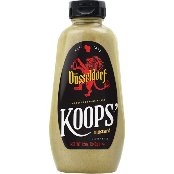 Koops' Düsseldorf Mustard, 12 oz. Bottle, 2-Pack