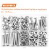 HELIFOUNER 146 Pieces M6 x 10mm /12mm /16mm /20mm /25mm