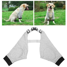 VINGVO Manga Rcovery para Perros, Almohadilla de Algodón con Correas de Resorte, Poliéster, Cómodo Soporte Estable, Codera para Perros para Artritis (L)