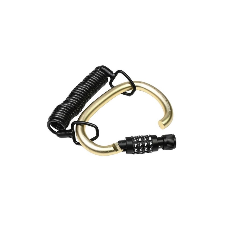 Interbosch BV Cable Carabiner Combination Lock - 180 cm Long,