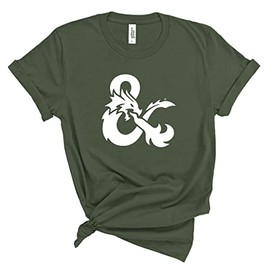 D&D Shirt, DM Shirt, D20 Tshirt (L, Military Green)