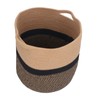 Woven Laundry Basket Cotton Rope Multifunctional Clothes Storage Hamper with