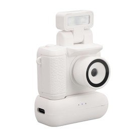 Small Thumb Camera 1080P, HD Body Cameras with 1.44 Inch Screen and Charging Case for Video Recording, Portable Pockets Camcorder for Outdoor Riding (White)