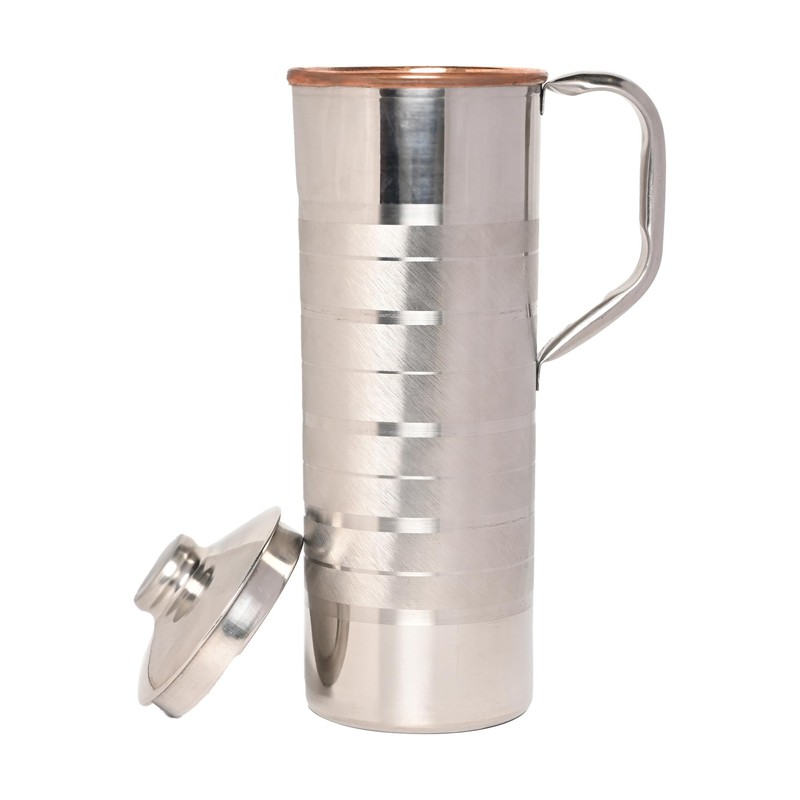 Copper and Stainless Steel Jug | Outer Stainless Steel and