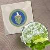 Unbranded Energy Dep Seal 4'' X 4'' Square Wooden Coaster