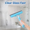 3-in-1 Shower Squeegee with Spray Nozzle - Handheld Glass &