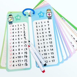 Maths Flashcard Set, Learning Aids, Game for Primary School Students, Multiplication, Addition, Subtraction, Division (Additional Flashcards, Flashcard Set)