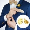 Brass Clutch Badge Insignia Clutches Pin Backs Replacement (Gold, 50