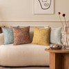 AELS Boho Decorative Textured Throw Pillow Covers 18x18, Organic Modern