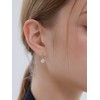 이에르로르 에센스 실버(W) 모이사나이트 플로렛 원터치 귀걸이 HL4E5A443W9XXX Essence Silver(W)