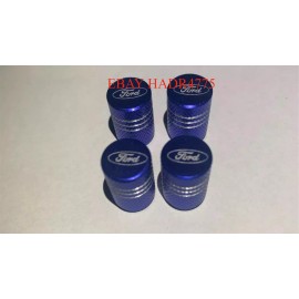 OEM 4x BLUE FORD Tire Valve Stem Caps For Car, Truck Universal Fitting FREE SHIP