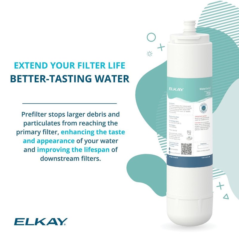Elkay EFPF5MVRBC WaterSentry Vandal-Resistant 5 Micron Sediment Pre-Filter Filtration Kit