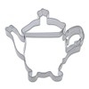 Staedter Teapot or Coffee Pot Embossing Cookie Cutter, Silver, 8