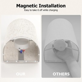 PRTILOUD Battery Operated Wall Sconces Set of Two, Wall Lamp with Remote, 3 Colors Dimmable Fabric Wireless Sconces Wall Decor Set of 2 with Timer for Bedroom Living Room