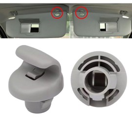 96409BC402 Car Sun Visor Clip Plastic Hook Clip Sun Visor Clip Retainer Compatible with Nissan 350Z Frontier Versa Note FX45 FX35 G35 96409EA00A (2 pcs)