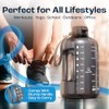 AQUAFIT 1 Gallon Water Bottle with Time Marker & Straw