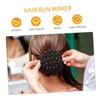 Baluue 4pcs Ballet Hair Nets for Buns Invisible Elastic Edge