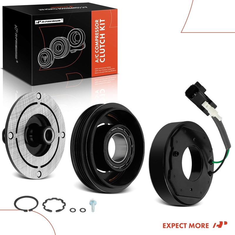 A-Premium Air Conditioner AC Compressor Clutch Kit Compatible with Ford