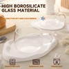 GURUDAR Glass Tea Cups Set of 2, Clear Borosilicate Glass