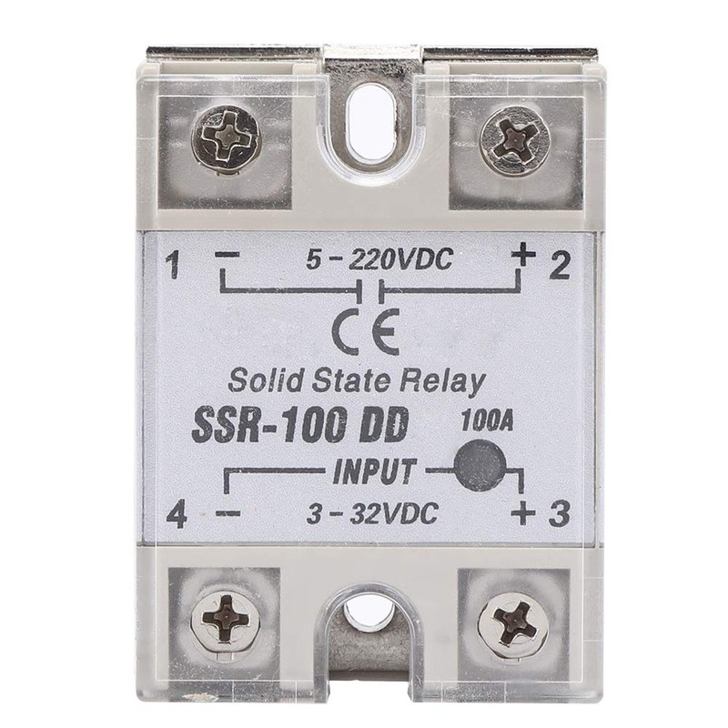 SSR-100, DC-DC Solid State Relay 5-220V DC with Non- Switch,