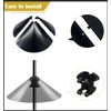 Queension 19-inch Wide Squirrel Proof Baffle,Squirrel Guard Stopper for Outside