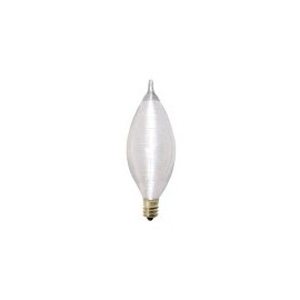 Bulbrite 430025-10PK - 25W - C11 - E12 Base - 130V - 2600K - 4,000Hrs - Satin - Spunlite Incandescent Chandelier Bulbs