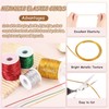 sourcing map 1mm Metallic Elastic Cords, Tinsel Elastic Stretch String