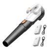 Litheli 20V Cordless Leaf Blower, Dual 2×2.0Ah Batteries Included, 350CFM/85MPH,