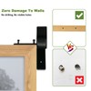 No Drill Curtain Rod Brackets Black Curtain Rod Holder Quickly